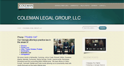 Desktop Screenshot of dcolemanlaw.com